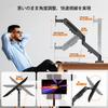 J5create Ergonomic Monitor Arm with Gas Supports Up To 8kg Load Fully Adjustable Height VESA Grommet Mount Internal Cable Ideal for Home Office and