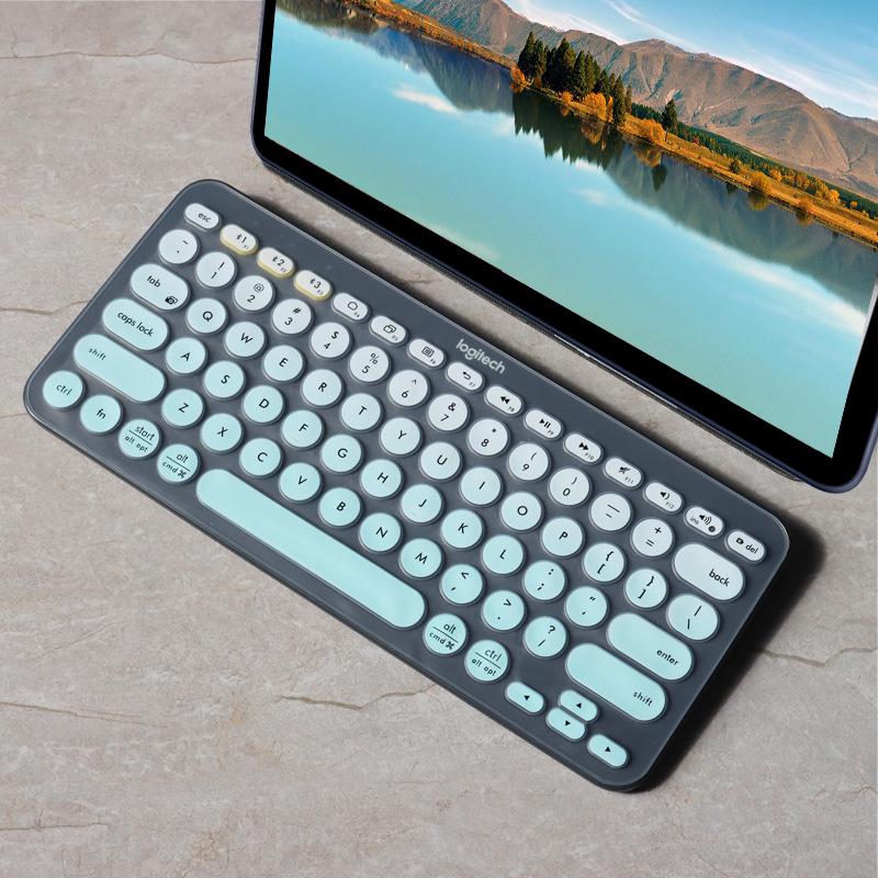 Logitech K380 Bluetooth Keyboard - LINE FRIENDS Series: Cony Rabbit & Brown Bear with Concave-Convex Key Design