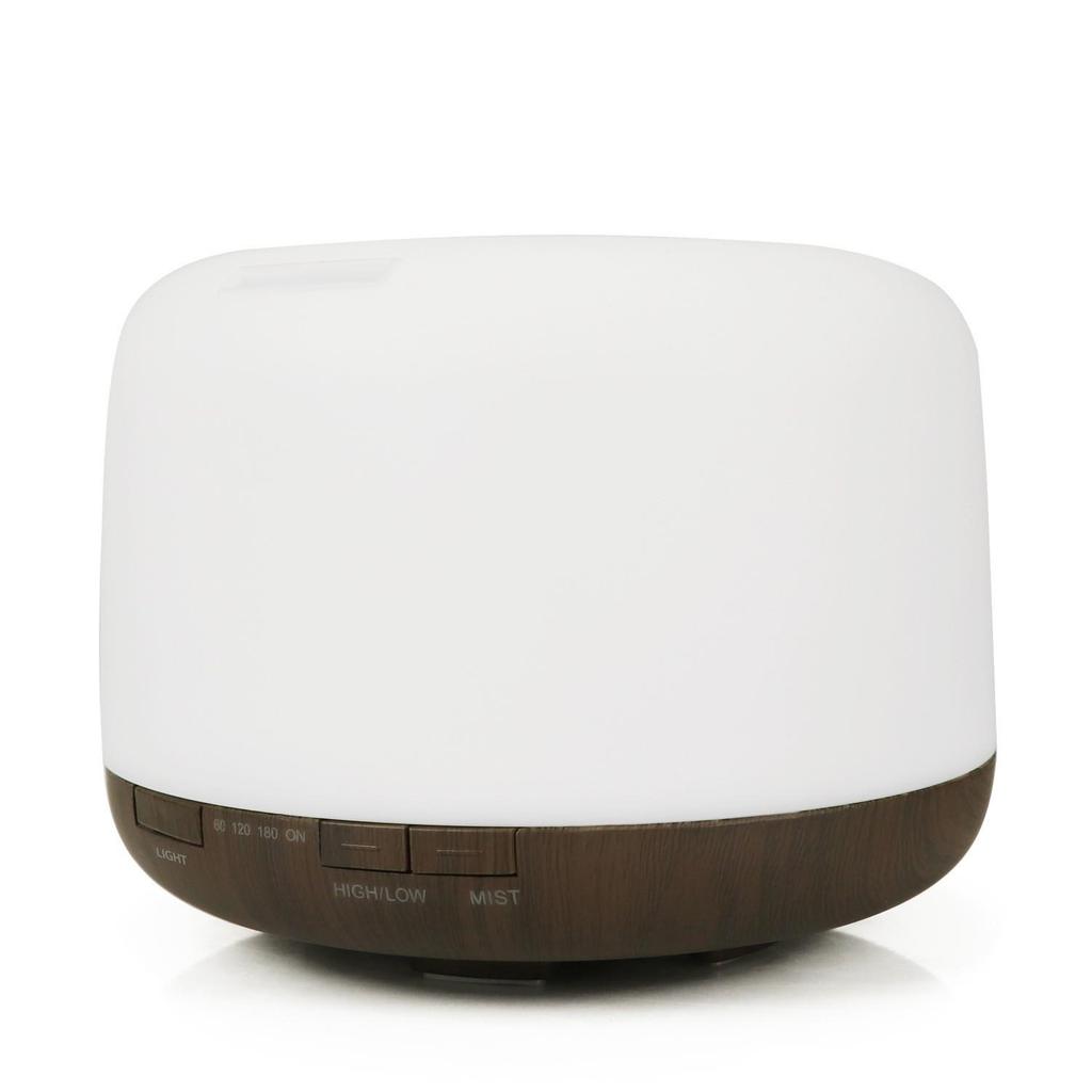 MUJI 500ML Wood Grain Aroma Diffuser & Air Purifier - 5V USB Humidifier for Home