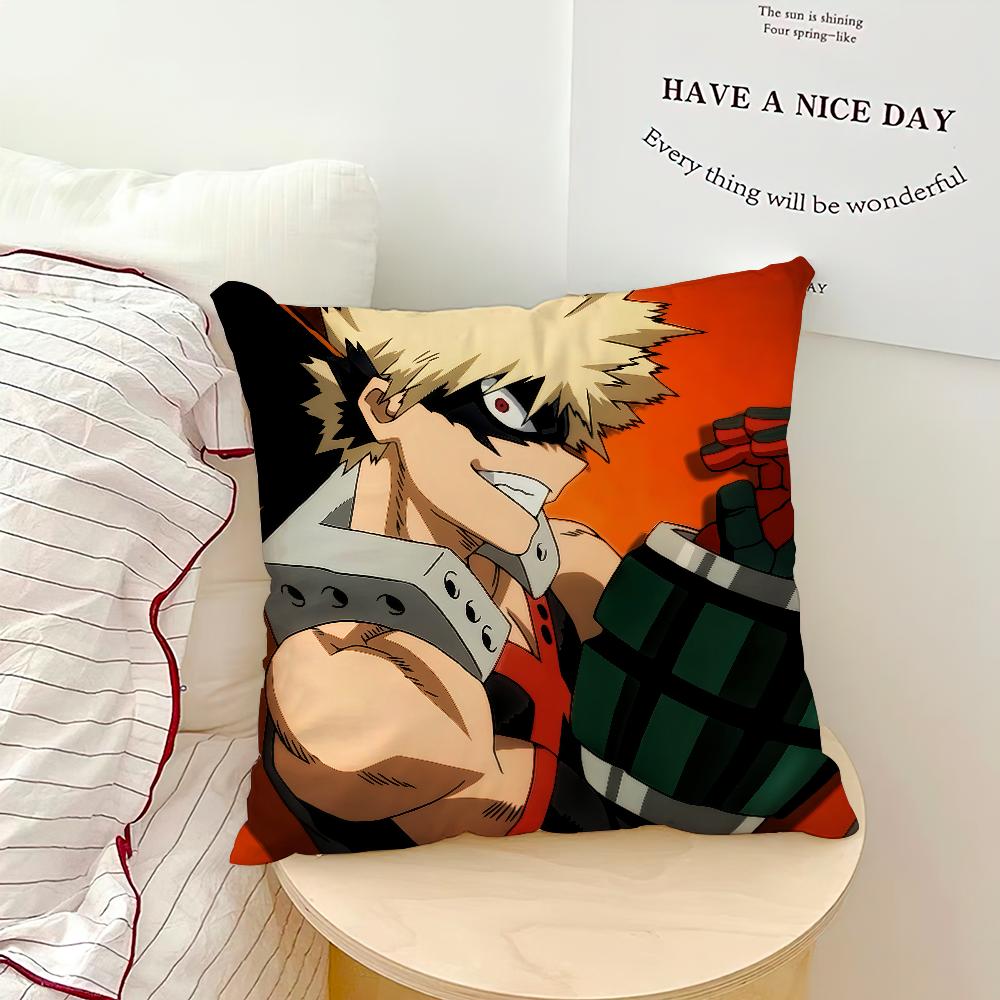 comic hot fanart anime b-bakugo katsuki cushion cover soft Pillow Case for Sofa Living Room Home office Decor Protective Covers