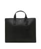 Hazzys Men Acc [Kevin] Black Charm-Decorated Briefcase Crossbody/Tote Bag Hjba6F850Bk