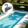 Swimming Pool Hose Holder Make Of Plastic For Easy Installation Pipe Support Bracket Easy Installation Pool Accessory