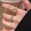 Honeycomb Lace Vintage Open Ring for Women - High-end, Luxurious Finger Ring with Elegant Style, Suitable for The Index Finger.