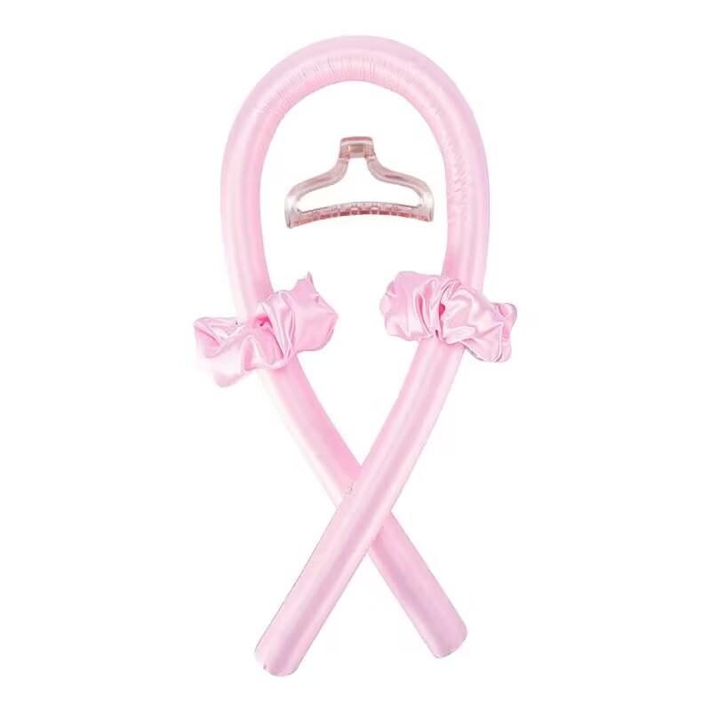 

1-2 Комплекта Женская Безнагревная Бигуди для Завивки Волос Безнагревные Локоны Повязка на Голову Делает Волосы Мягкими Блестящими Бигуди Инструменты для Парикмахерского Искусства Аксессуары розовый