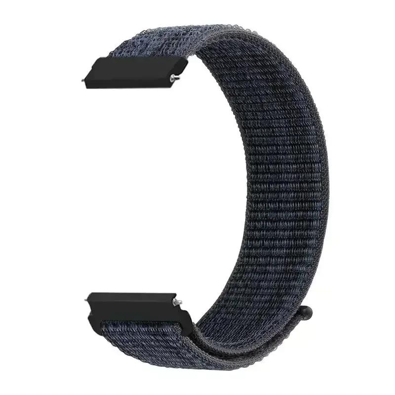 20mm Universal Kids Smart Sport Watch Band Nylon Loop Strap Adjustable Wristwatch Replacement Comfortable Children Watch Straps