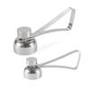 5-Piece Stainless Steel Egg Slicer and Opener Set with Holder and Spoon