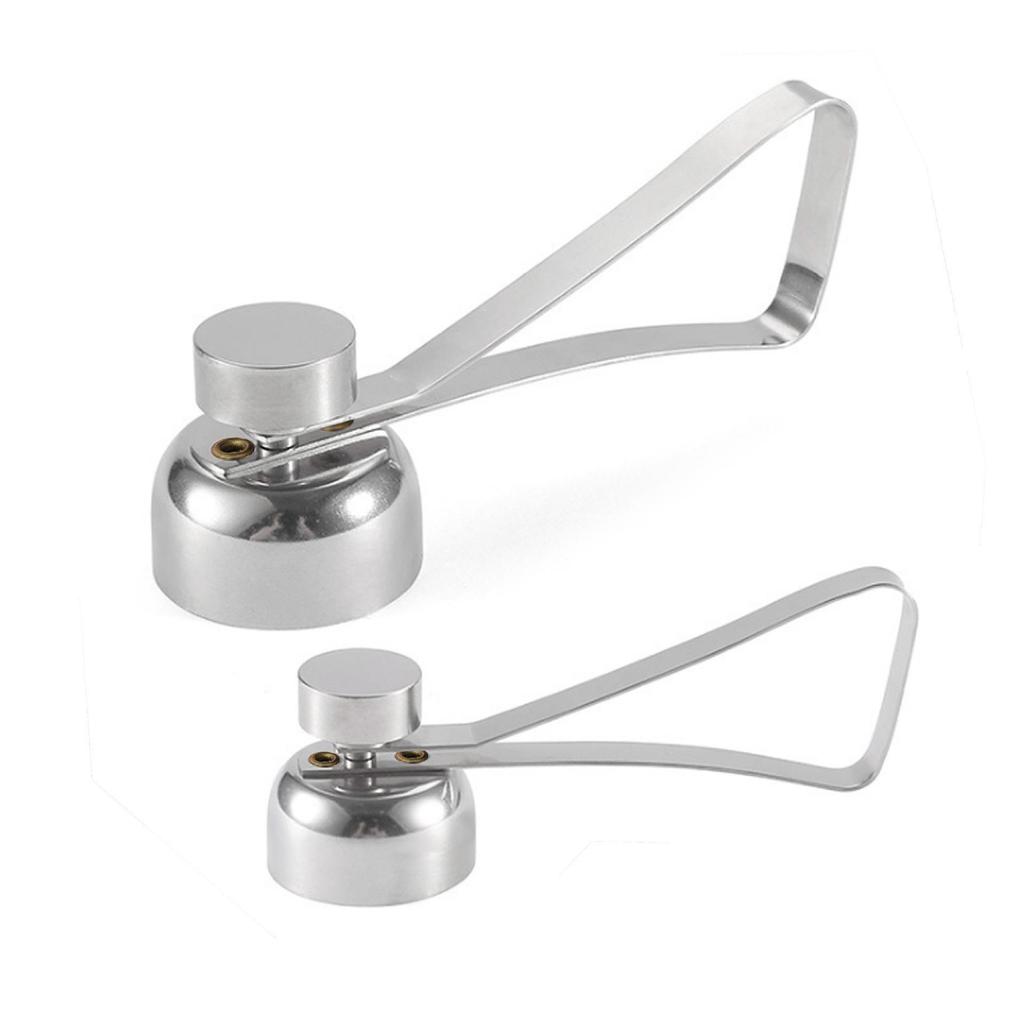 5-Piece Stainless Steel Egg Slicer and Opener Set with Holder and Spoon