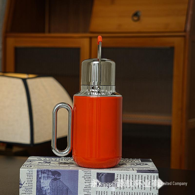 316 Stainless Steel Portable Insulated Teapot with Titanium Plating and Tea-Water Separation, Large Capacity for Stewing