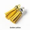 20Pcs/Lot 35mm Leather Tassel for Keychain Straps Jewelry Fiber Fringe Suede Tassel DIY Key Chain Pendants Jewelry Accessories