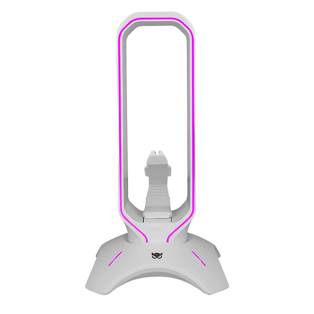 RGB Gaming Headphone Stand with Mouse Bungee Cord Holder Over-Ear Headset Holder with 2 USB Ports Gaming Accessories