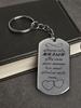 Stainless Steel Keychains and Necklaces, Gifts for Your Loved Ones, Engraved Badges, Ideal Gift for Men, Couples, Boyfriend, Family & Friends