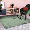 Tapis salon extra-doux eff velours vert foncé 120x170