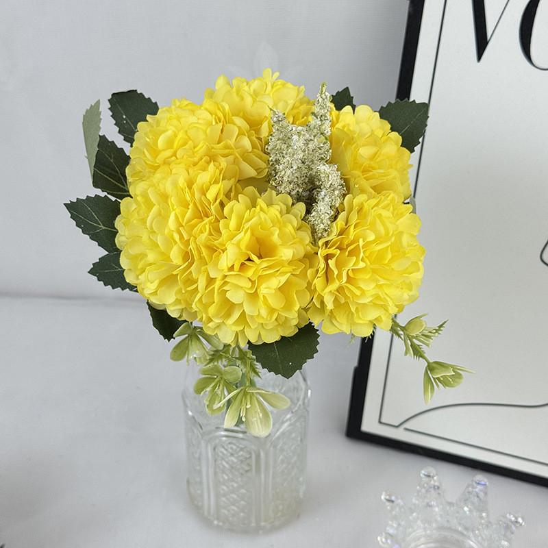 Handheld Flower Ball Decor With Faux Flowers For Living Room And Photography Props
