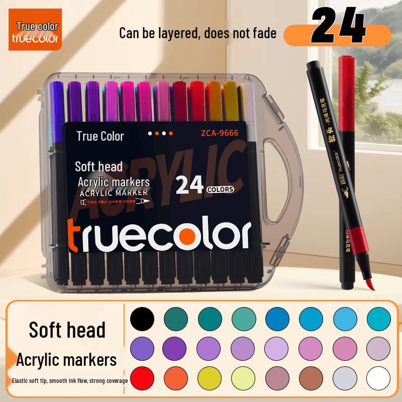 TRUECOLOR Soft-Tip Acrylic Marker Pens