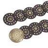 Přehnaný Cowboy Disc Belt Y2K Wide Disc Belt Cowboy Wide Disc Belt Dutý pás pro ženy
