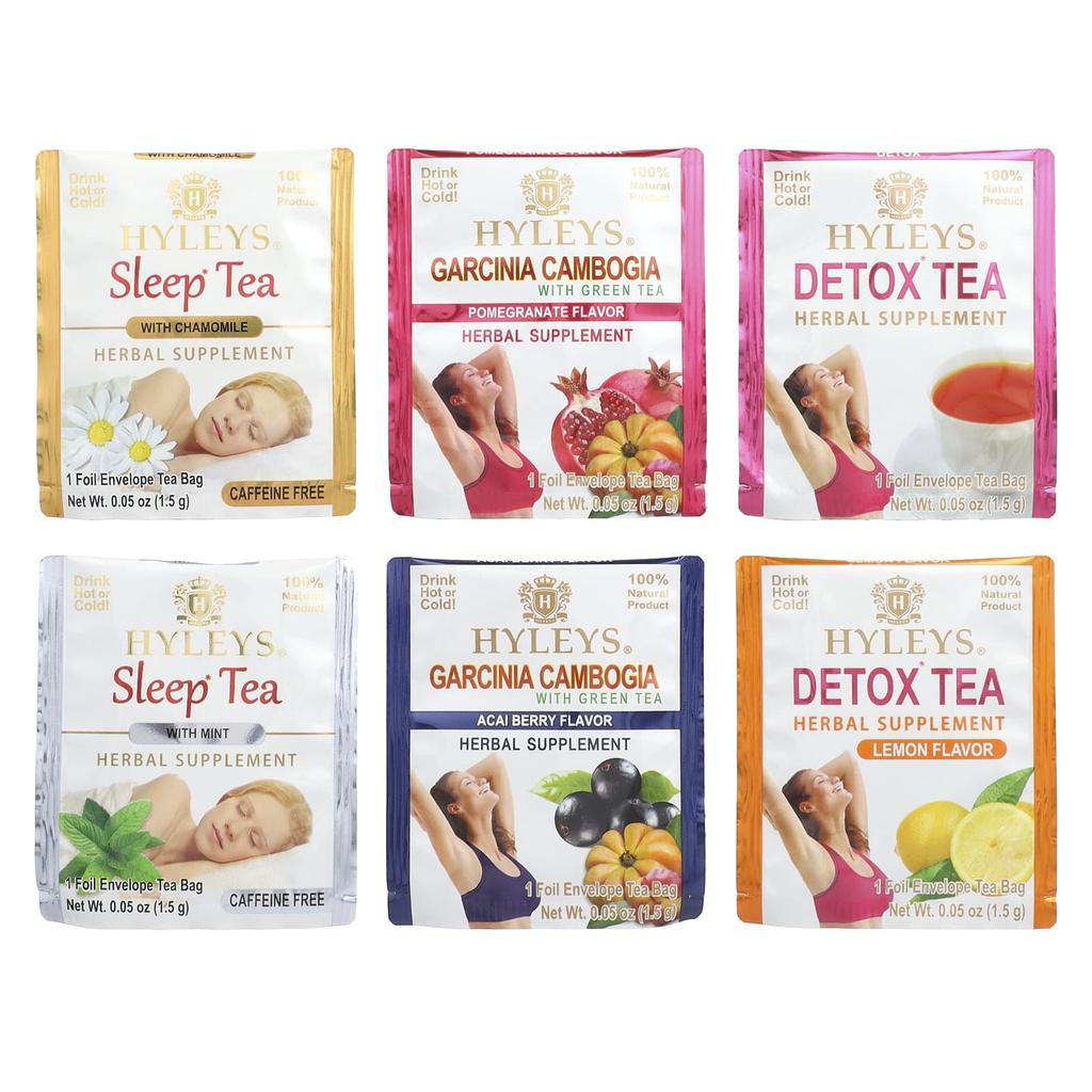 Hyleys Tea 28-Tage-Detox-Kit, Mischung, 84 folienverpackte Teebeutel, 4,44 oz (126 g)