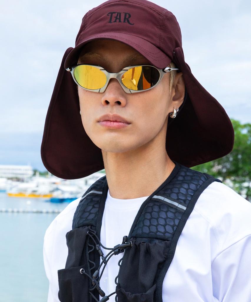 GLACK Gctar001 Sun Shade Mesh Cap (Burgundy)