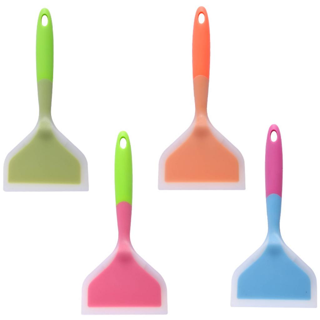 Multi Color Nonstick Frying Spatula Silicone Baking Frying Pan Shovel Spoon Household Shovel Cake Cream Scraper Kitchen Tools