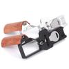 Quick Release L Plate with Wood Handle for GR4 Camera Wood Handgrip Camera Tripod QR Plate Board Replacement