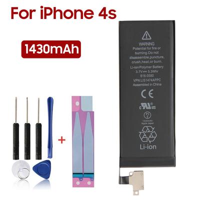 Rechargeable Lithium Battery For iPhone 4s iPhone4s Phone Battery 1430mAh