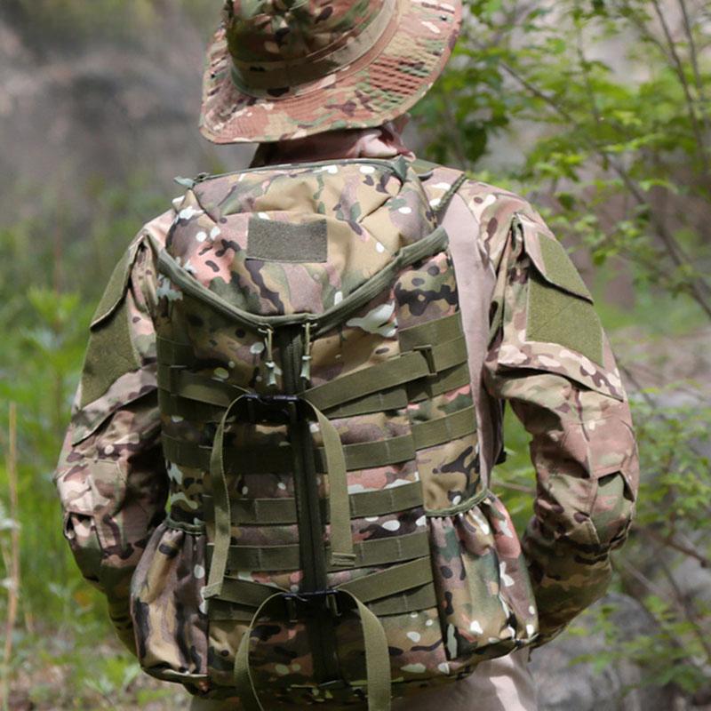 New 60L Outdoor Camouflage Sports Bag Hiking Tactical Backpack Waterproof Camping Storage Travel Rucksack For Men