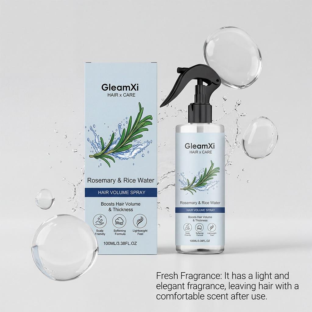 GleamXi Rosemary Hair Spray Daily Moisturizing Lightweight Comfortable Hair Care 100ml