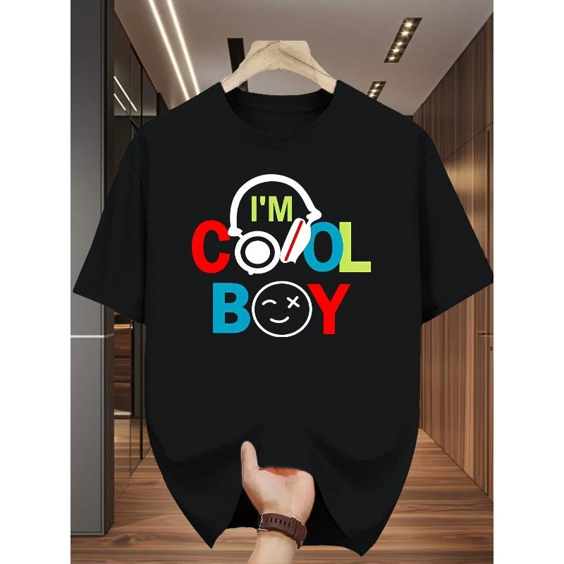 Fashionable Minimalist Round Neck Men's T-Shirt, Versatile Comfortable Casual Choice, Suitable for Various Occasions