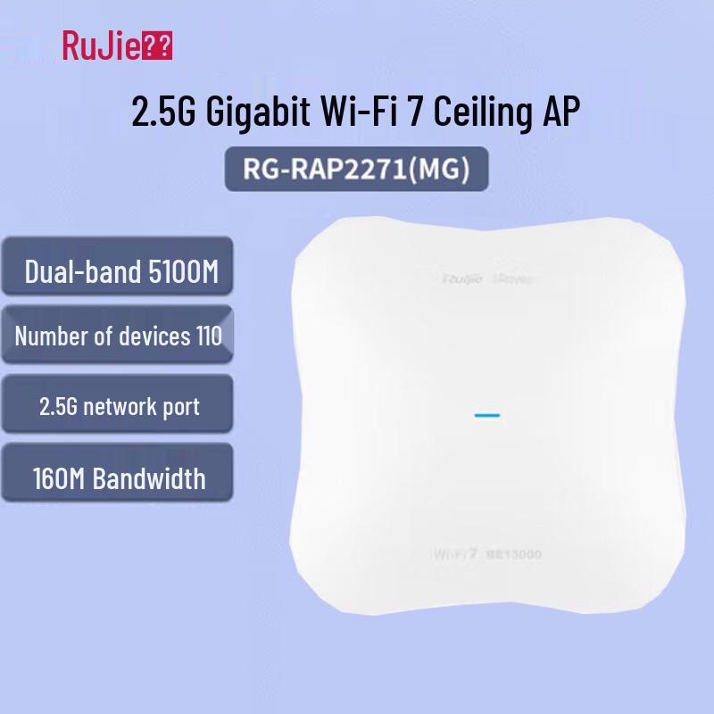 

Ruijie RG-RAP2271(MG) WiFi 7 2.5G Ceiling AP
