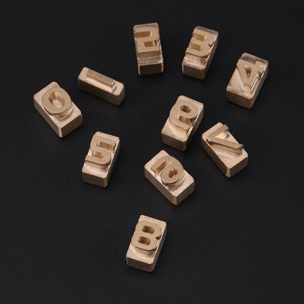 Diy Design Piele Hot Foil Embsing Dies Ștanțare Număr Piele Stamp Mold