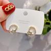 New Christmas Deer Stud Earrings for Women Cute Animal Elk Rhinestone Earring Merry Christmas New Year Wedding Jewelry Gifts