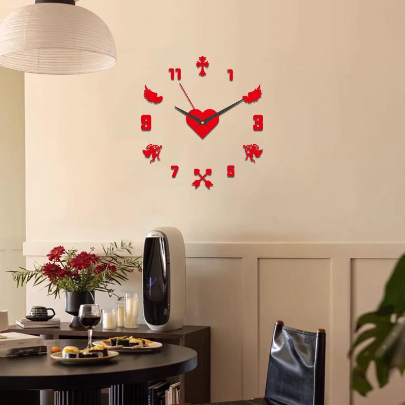 

Luminous Modern Wall Clock: Creative Decor for Living Room & Bedroom