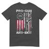 Pro Gun Anti Idiot Shirt Vintage Usa Flag 2nd Aunisexdunisext Tshirt