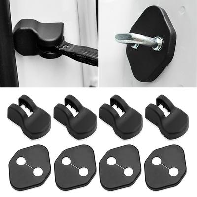 8pcs Car Door Lock Protector Cover + Door Check Arm Protection Cover For Honda Fit Jazz Accord City Odyssey Crosstour CRV Civic