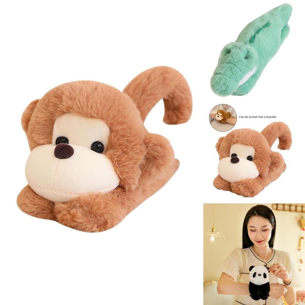 Cozy And Playful Panda Monkey Clap Bracelet Plush Toy Wristband For Kids 78 Characters