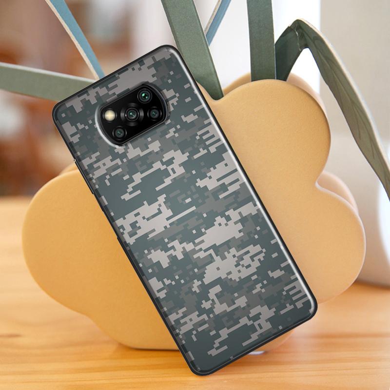 Army Camo Camouflage Für POCO X3 GT F1 F2 F3 M3 M4 X3 Pro Handyhülle Für Xiaomi Mi 11T Pro 10T 11 Lite Coque