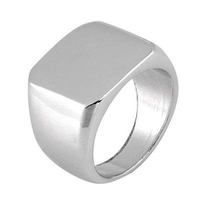 Bărbați Băieți Simplu Retro Mare Pătrat Plat Suprafață Glazurată Aliaj Placat Bijuterie Accesoriu Hip Hop