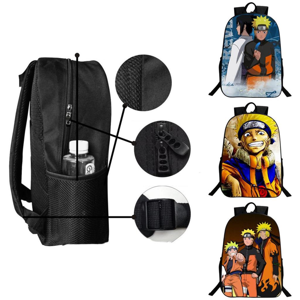 Fashionable Naruto Kakashi Backpack Featuring Smooth Zipper And Easy-to-clean Material