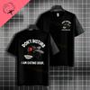 Unisex  Unisexs Funny Do Not Disturb Bear Graphic Tshirt 100 Cotton Short Sleeve Round Neck Fashion Casual Tshirt