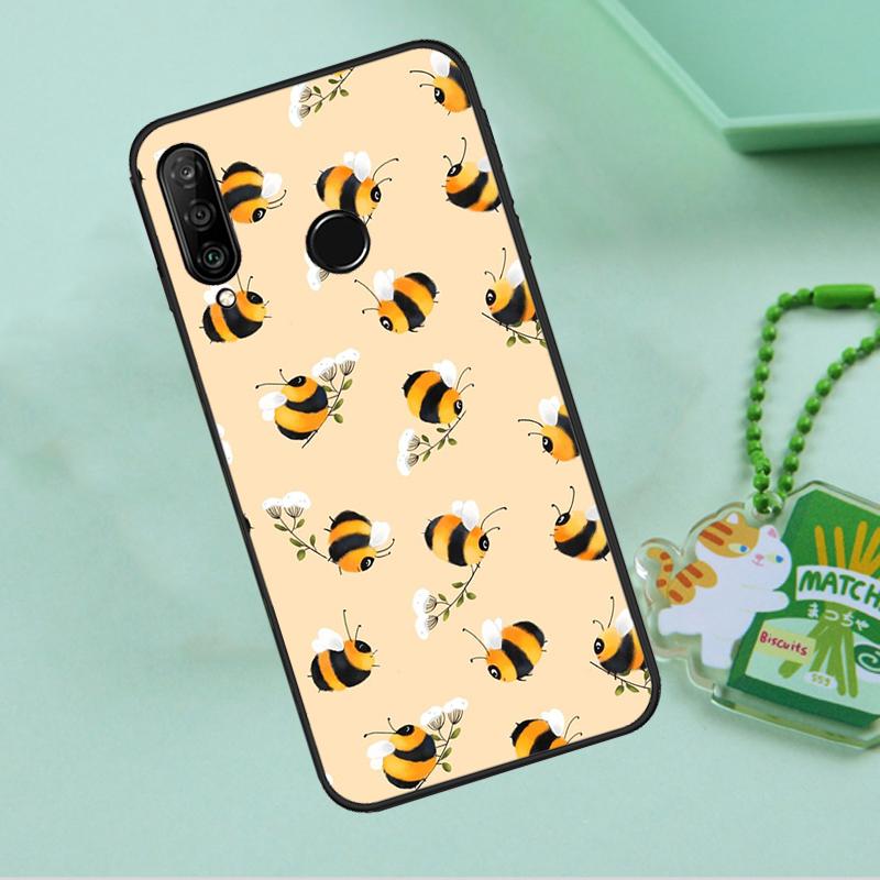 Bee Bumblebee Pattern For Huawei Nova 12s 12i 11i 7i 8i 9 10 SE Y91 Y90 Y60 Y70 Y72 Y61 P60 Pro P30 P40 Lite Case