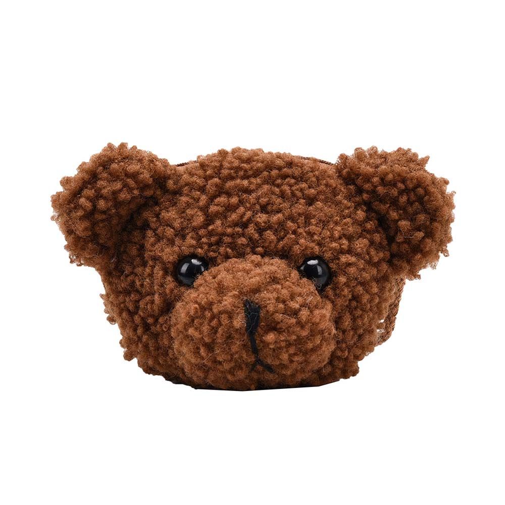 

Каваи Девочки Малыши Мультяшные Мини Сумки Кошельки Сумка Мессенджер Плюшевый Медведь Сумка Через Плечо коричневый