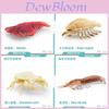Realistic And Durable Pvc Ocean Creature Model Collection Featuring Snowman Crab And More