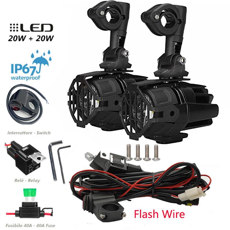 LED Fog Spotlight for BMW Waterbird, R1200GS, F850GS Motorcycles