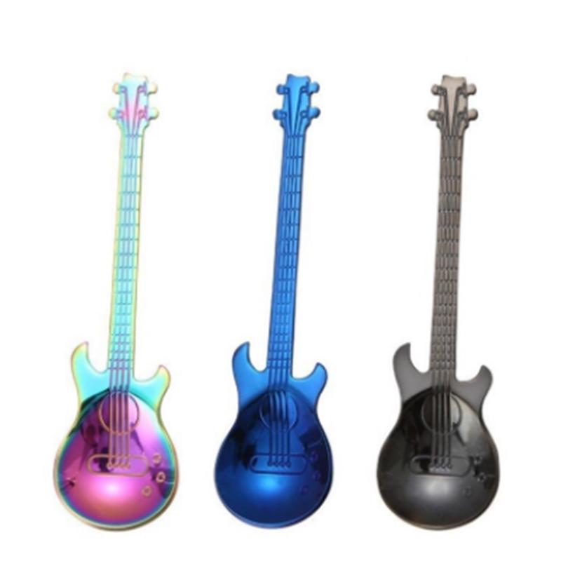 Cuchara de guitarra de acero inoxidable cuchara de café titanio barra de  hielo cuchara de música cuchara de regalo creativa comprar a buen precio —  entrega gratuita, reseñas reales con fotos — Joom