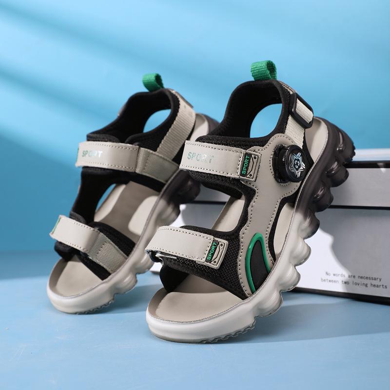 2026 Boys' Non-slip Soft Sole Sports Sandals - New Summer Beach Style for Medium to Large Children