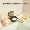 Creative Sucker Soap Dish Holder With Lid Self-Draining Soap Tray Case Portable Soap Container Box For Bathroom Accessories