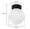 ALTA WHITE CEILING LAMP, 1-FLAT CHROME E14
