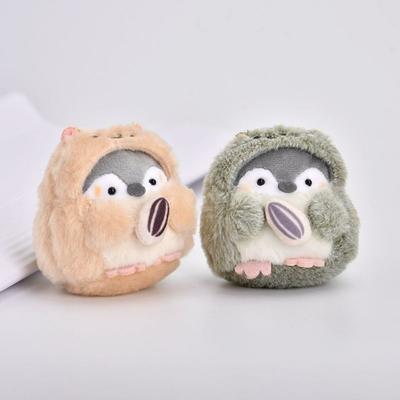 PP Cotton Penguin Doll Bag Pendant Collection Fluffy Penguin Plush Key Ring Cartoon Ornaments Plush Penguin Keychain