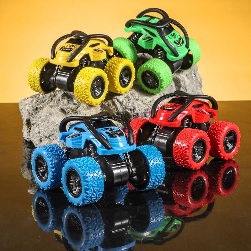 Four Wheel Drive Stunt Inertia Toy Car - Inertia Drive, No Battery Required, High Playability - Suitable for Boys and Girls As G