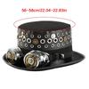 Steampunk Goggles Style Top Hat With Grommet Gear Gothic Themed Cosplay Costume Accessories