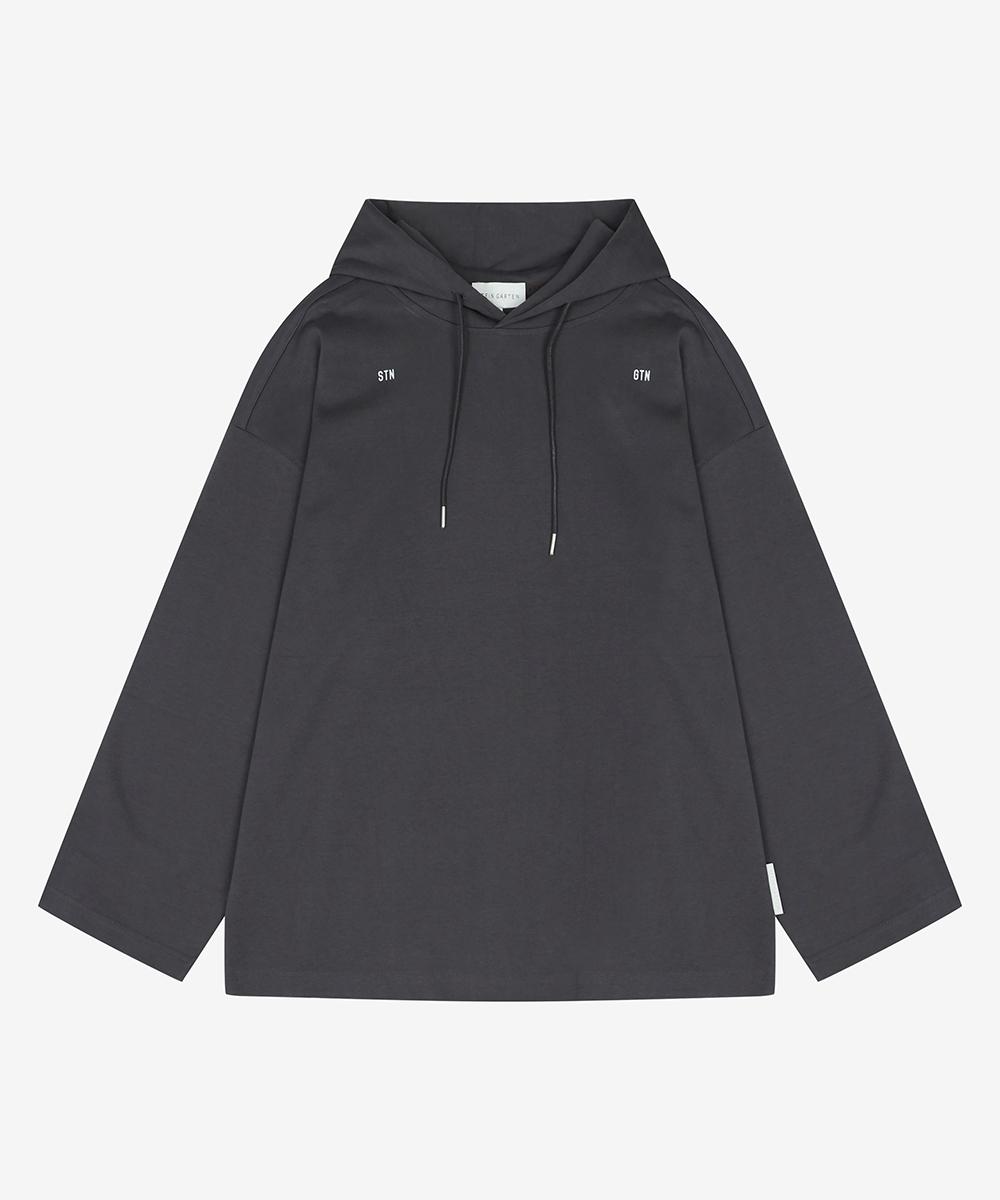 G Eek Dark Grey Daily Oversized Hoodie With String Point (Pgiba8901) Gyd (Dark Gray)/M